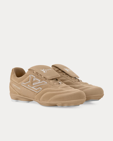 Louis Vuitton LV Footprint Soccer Trainer Beige Low Top Sneakers - 3