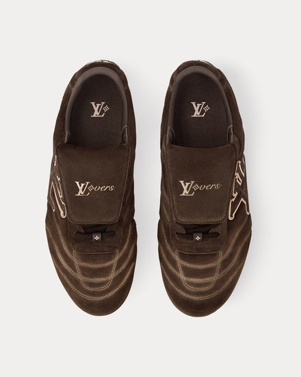 Louis Vuitton LV Footprint Soccer Trainer Brown Low Top Sneakers - 2