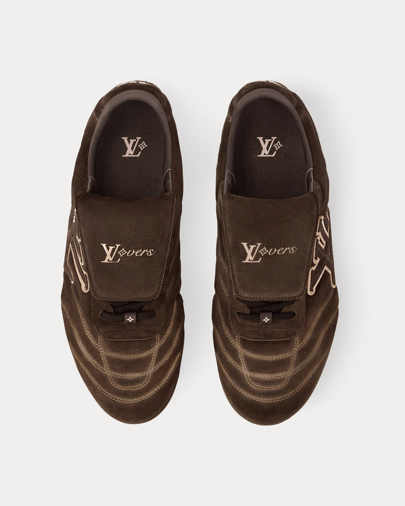Louis Vuitton LV Footprint Soccer Trainer Brown Low Top Sneakers - 2