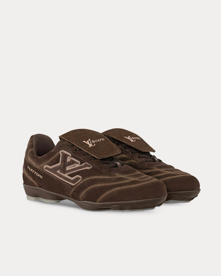 Louis Vuitton LV Footprint Soccer Trainer Brown Low Top Sneakers - 3