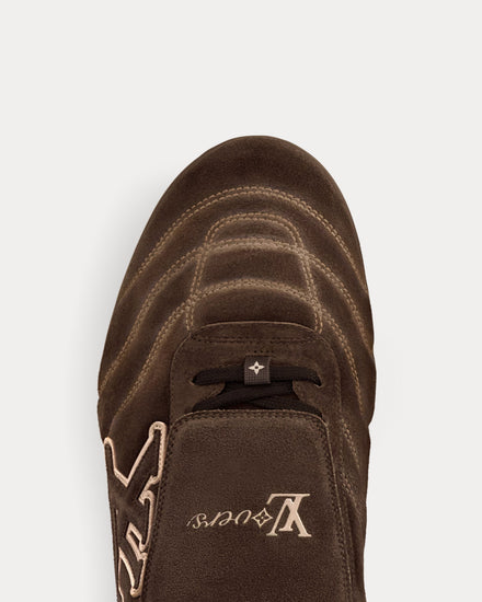 Louis Vuitton LV Footprint Soccer Trainer Brown Low Top Sneakers - 5