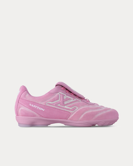Louis Vuitton LV Footprint Soccer Trainer Rose Low Top Sneakers - 1