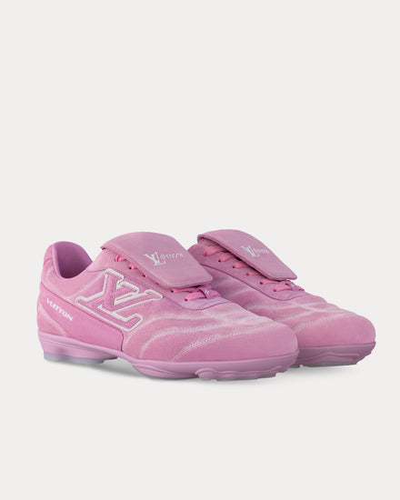 Louis Vuitton LV Footprint Soccer Trainer Rose Low Top Sneakers - 3