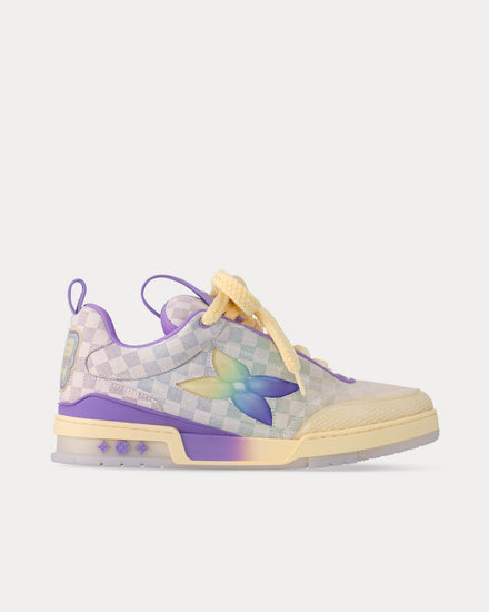 Louis Vuitton LV Skate 'Gradient Monogram' Gradient Damier Denim Purple Low Top Sneakers - 1