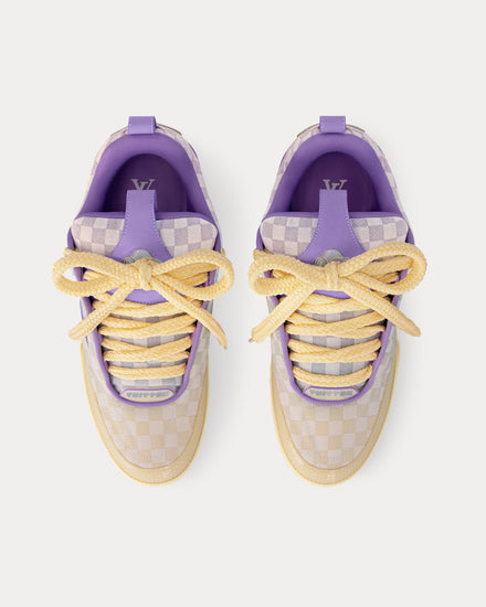 Louis Vuitton LV Skate 'Gradient Monogram' Gradient Damier Denim Purple Low Top Sneakers - 2