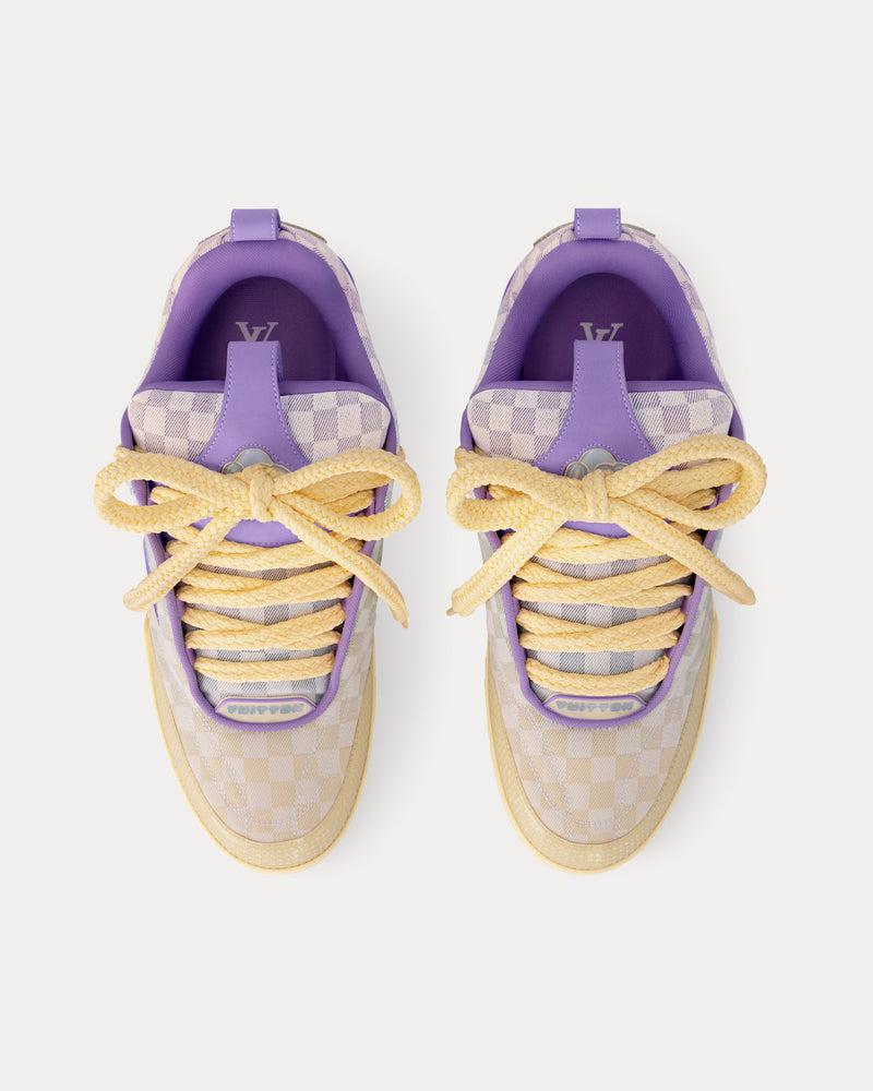 Louis Vuitton LV Skate 'Gradient Monogram' Gradient Damier Denim Purple Low Top Sneakers - 2