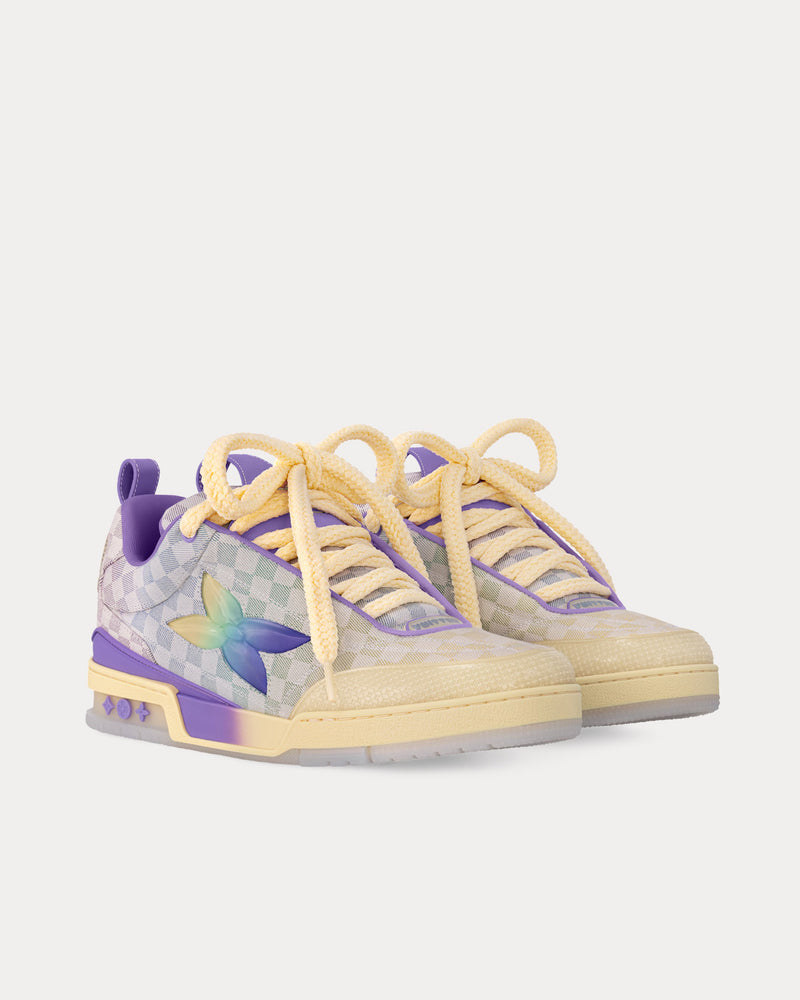 Louis Vuitton LV Skate 'Gradient Monogram' Gradient Damier Denim Purple Low Top Sneakers - 3