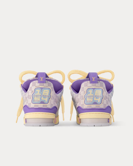 Louis Vuitton LV Skate 'Gradient Monogram' Gradient Damier Denim Purple Low Top Sneakers - 4