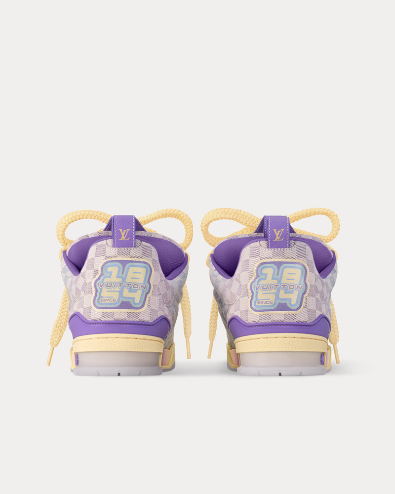 Louis Vuitton LV Skate 'Gradient Monogram' Gradient Damier Denim Purple Low Top Sneakers - 4