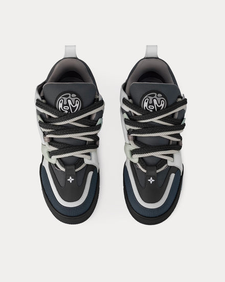 Louis Vuitton LV Skate Leather & Technical Mesh Anthracite Low Top Sneakers - 2