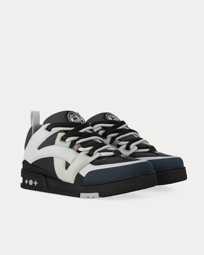Louis Vuitton LV Skate Leather & Technical Mesh Anthracite Low Top Sneakers - 3