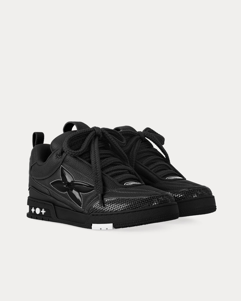 Louis Vuitton LV Skate Leather Black Low Top Sneakers - Sneak in Peace