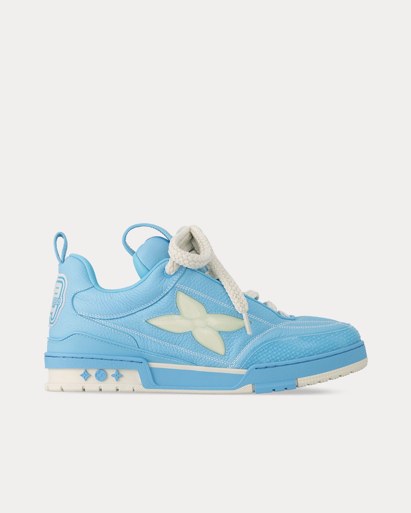 Louis Vuitton Men's LV Skate Grained Calf Leather Blue Low Top