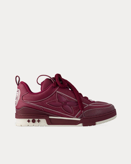 Louis Vuitton LV Skate Leather Bordeux Low Top Sneakers - 1