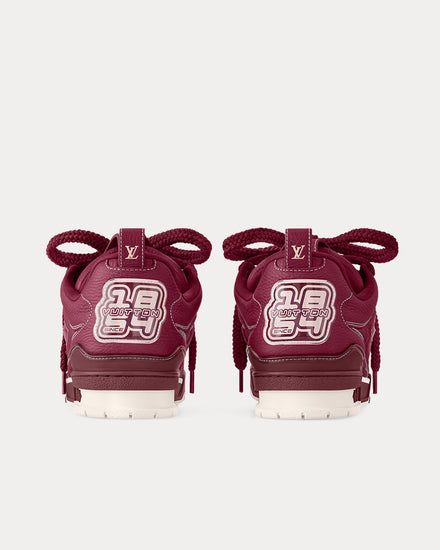 Louis Vuitton Men's LV Skate Leather Bordeux Low Top Sneakers