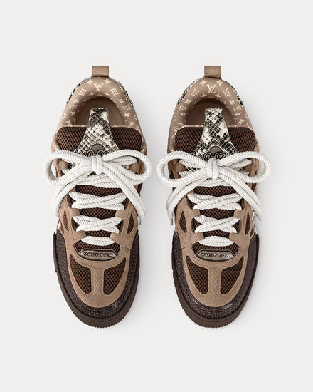 Louis Vuitton LV Skate Python Brown Low Top Sneakers - 2