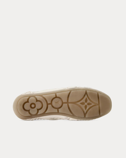 Louis Vuitton LV Sneakerina Braided Lambskin Ecru White Low Top Sneakers - 5