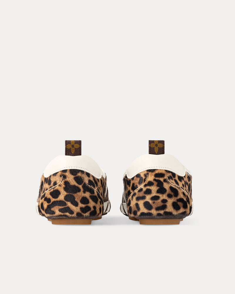 Louis Vuitton LV Sneakerina Leopard Print Brown Low Top Sneakers - 4