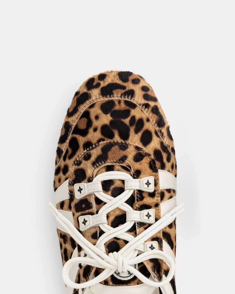 Louis Vuitton LV Sneakerina Leopard Print Brown Low Top Sneakers - 5