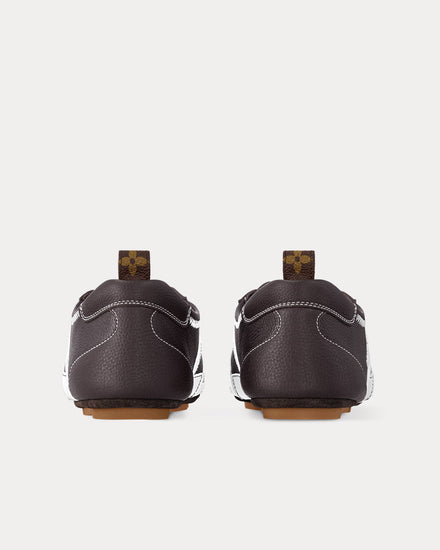 Louis Vuitton LV Sneakerina Leather Brown Low Top Sneakers - 3