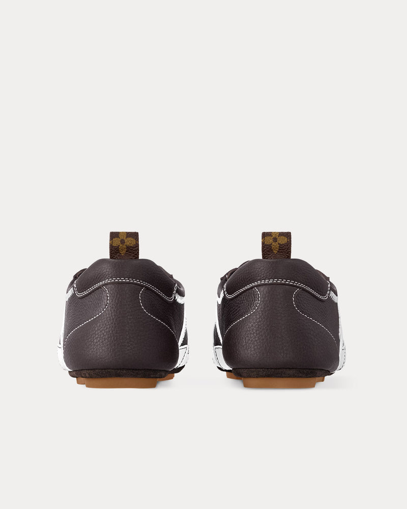 Louis Vuitton LV Sneakerina Leather Brown Low Top Sneakers - 3