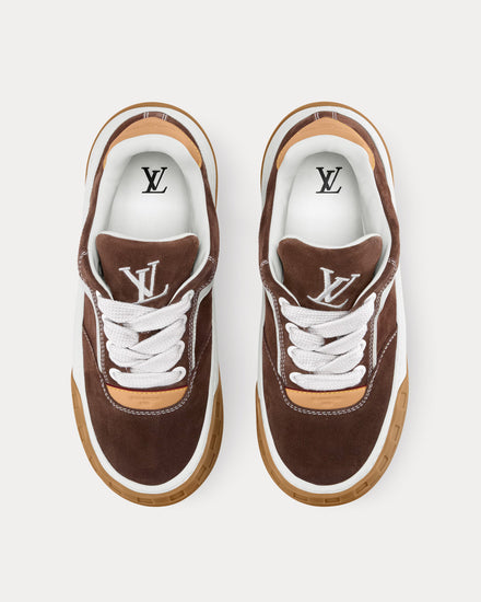 Louis Vuitton LV Tilted Brown Low Top Sneakers - 2