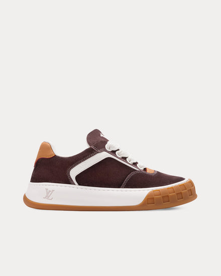 Louis Vuitton LV Tilted Brown Low Top Sneakers - 1