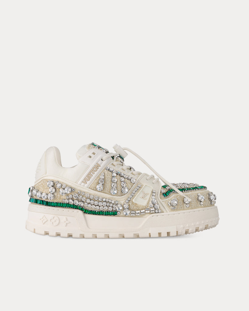 Louis Vuitton LV Trainer Maxi White / Green Low Top Sneakers - Sneak in Peace
