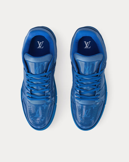Louis Vuitton LV Trainers Monogram-Printed Translucent PVC Blue Low Top Sneakers - 2
