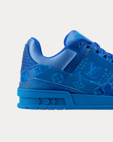 Louis Vuitton LV Trainers Monogram-Printed Translucent PVC Blue Low Top Sneakers - 5