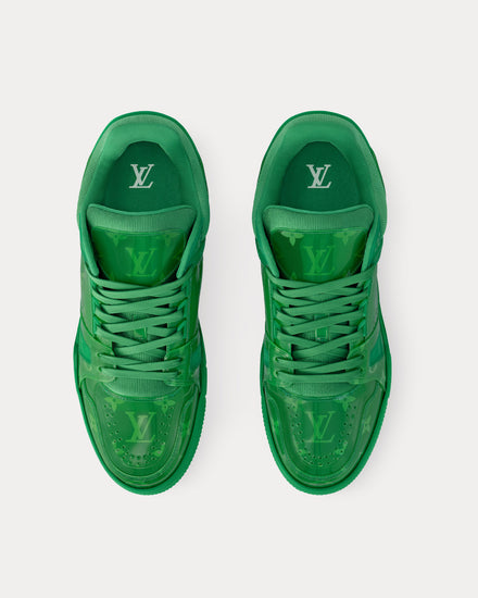 Louis Vuitton LV Trainers Monogram-Printed Translucent PVC Green Low Top Sneakers - 2
