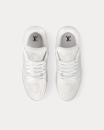 Louis Vuitton LV Trainers Monogram-Printed Translucent PVC White Low Top Sneakers - 2