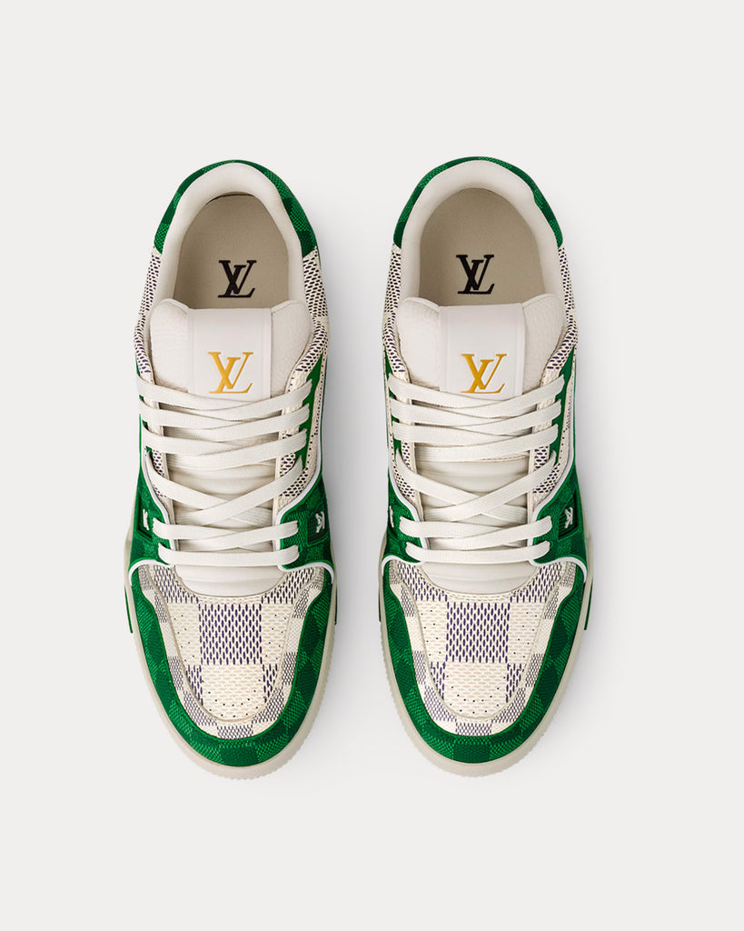 Louis Vuitton Trainer Sneaker Green Calf leather