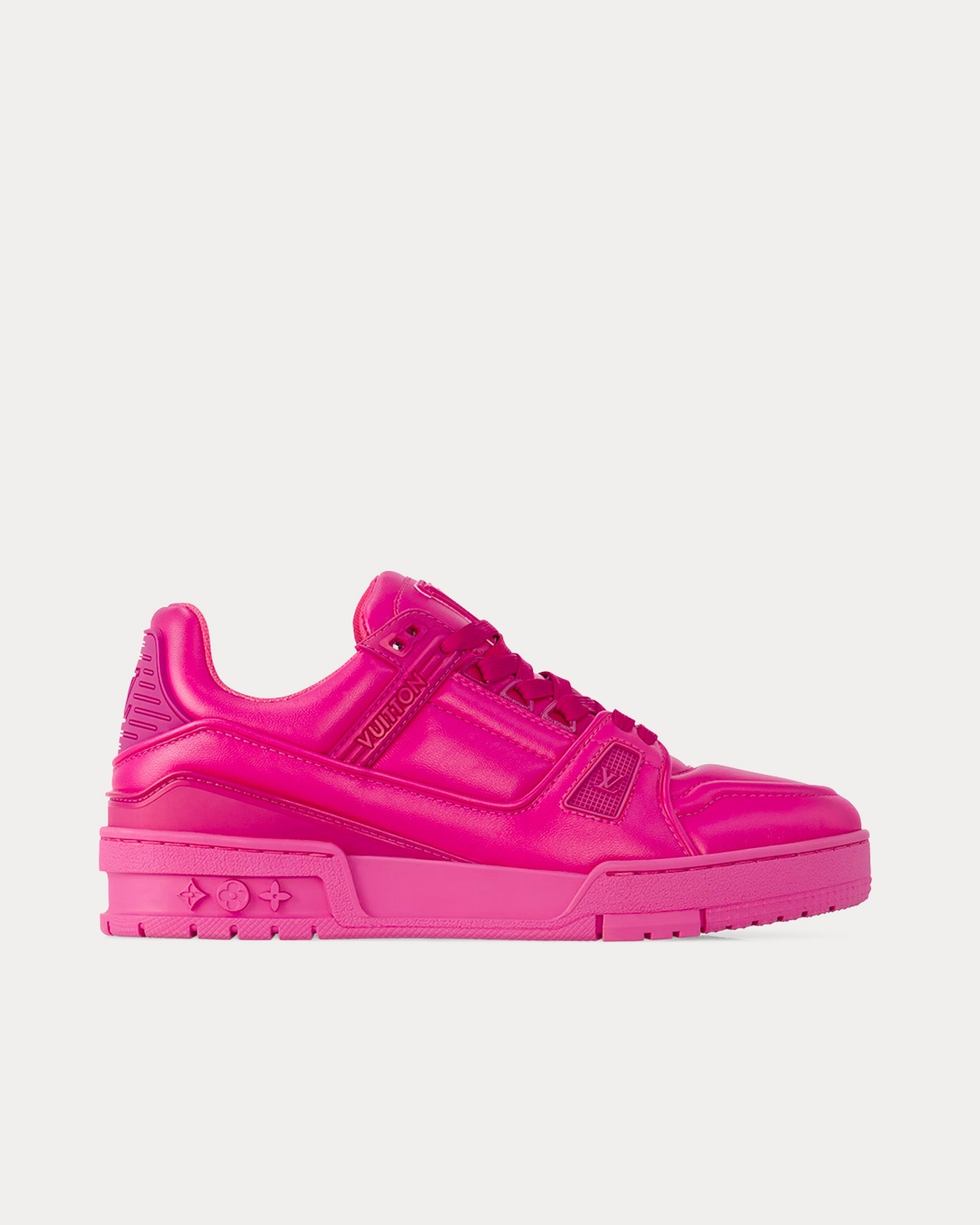 [NO BOX] LOUIS VUITTON LV TRAINER PINK WHITE NEW