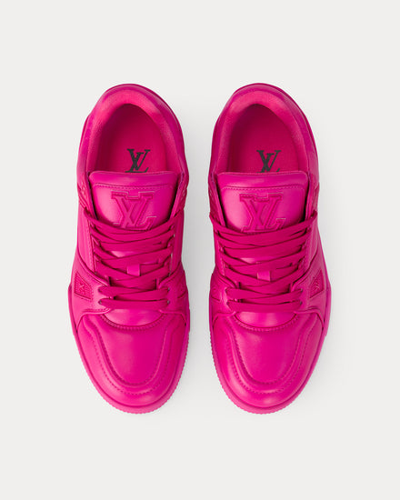 希少品◆入手困難【LOUIS VUITTON】LV Trainer Fuchsia sneakers Louis Vuitton Women's LV Trainers Fuchsia Low Top Sneakers
