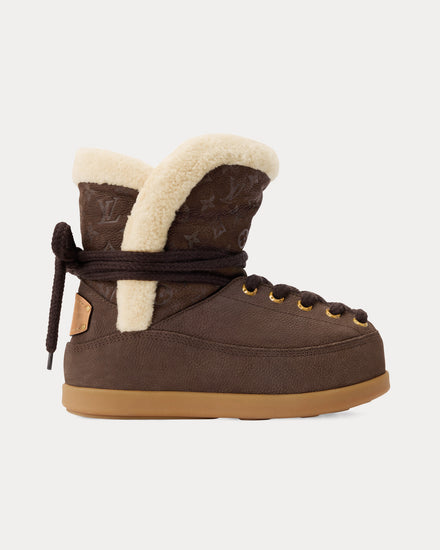 Louis Vuitton LV Yeti Suede Brown Boots - 1