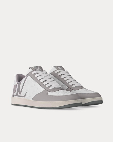 Louis Vuitton Rivoli Grey / White Low Top Sneakers - 3