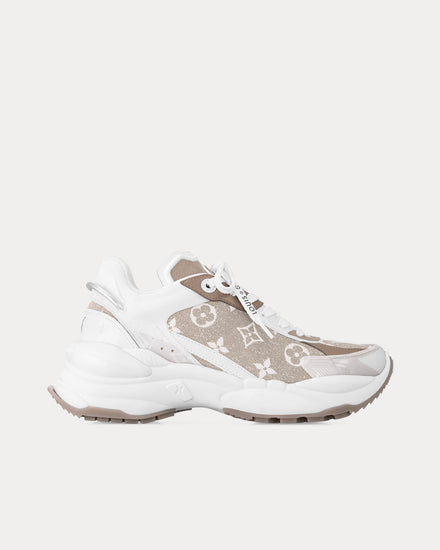 Louis Vuitton Run 55 Ivory Low Top Sneakers - 1