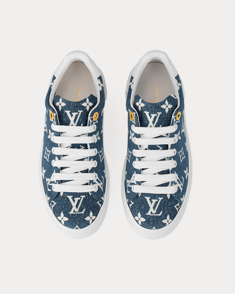 Louis Vuitton LV Trainers Blue Low Top Sneakers - Sneak in Peace