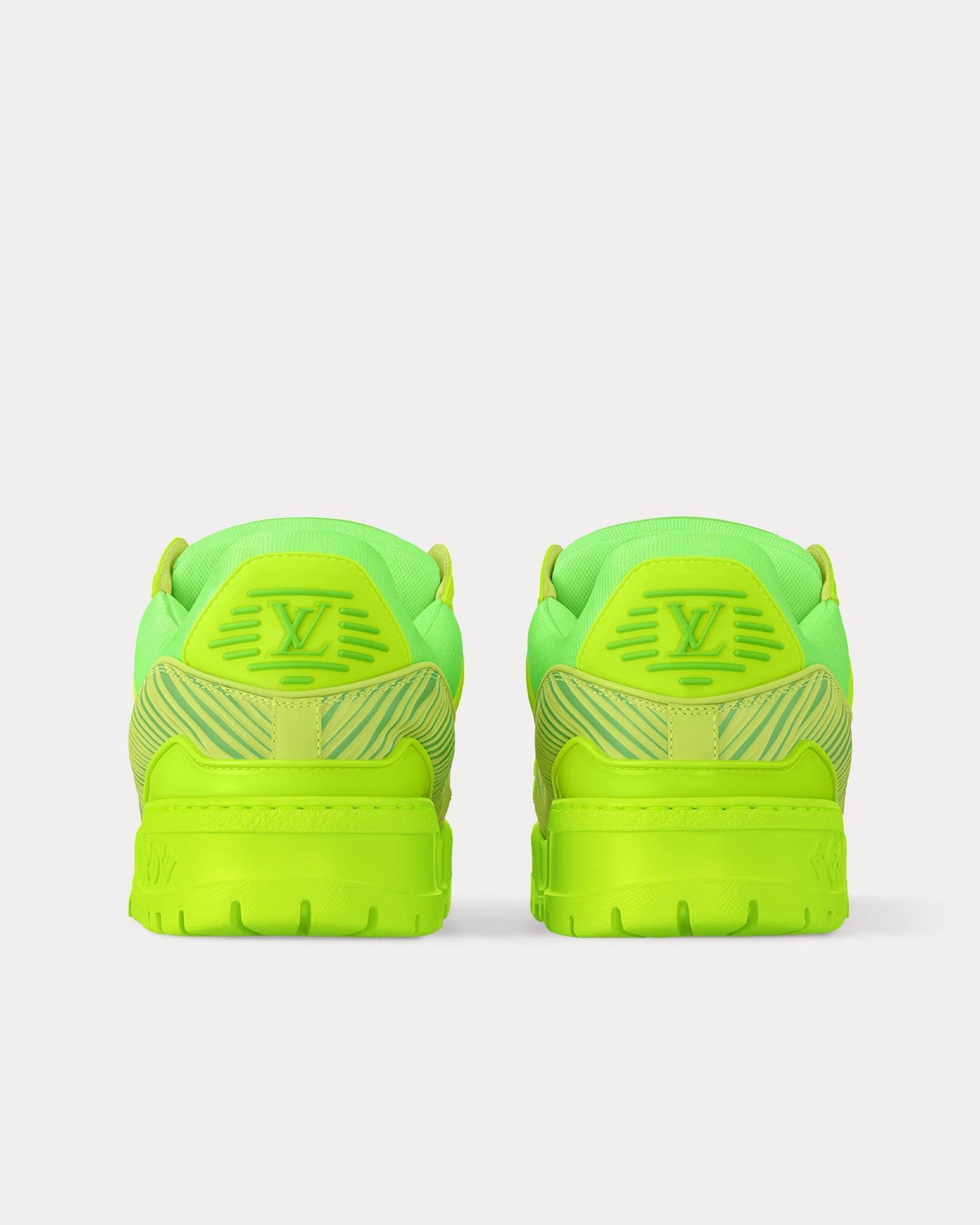 Louis Vuitton x Park Seo Bo LV Maxi Trainer Calf Leather Green Low Top Sneakers Sneak in Peace