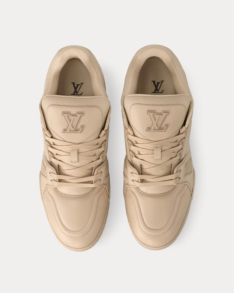 Louis Vuitton LV Trainer 2 Beige Mid Top Sneakers - Sneak in Peace