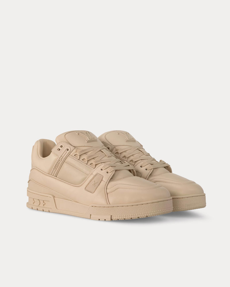 Louis Vuitton LV Trainers Beige Low Top Sneakers - 3