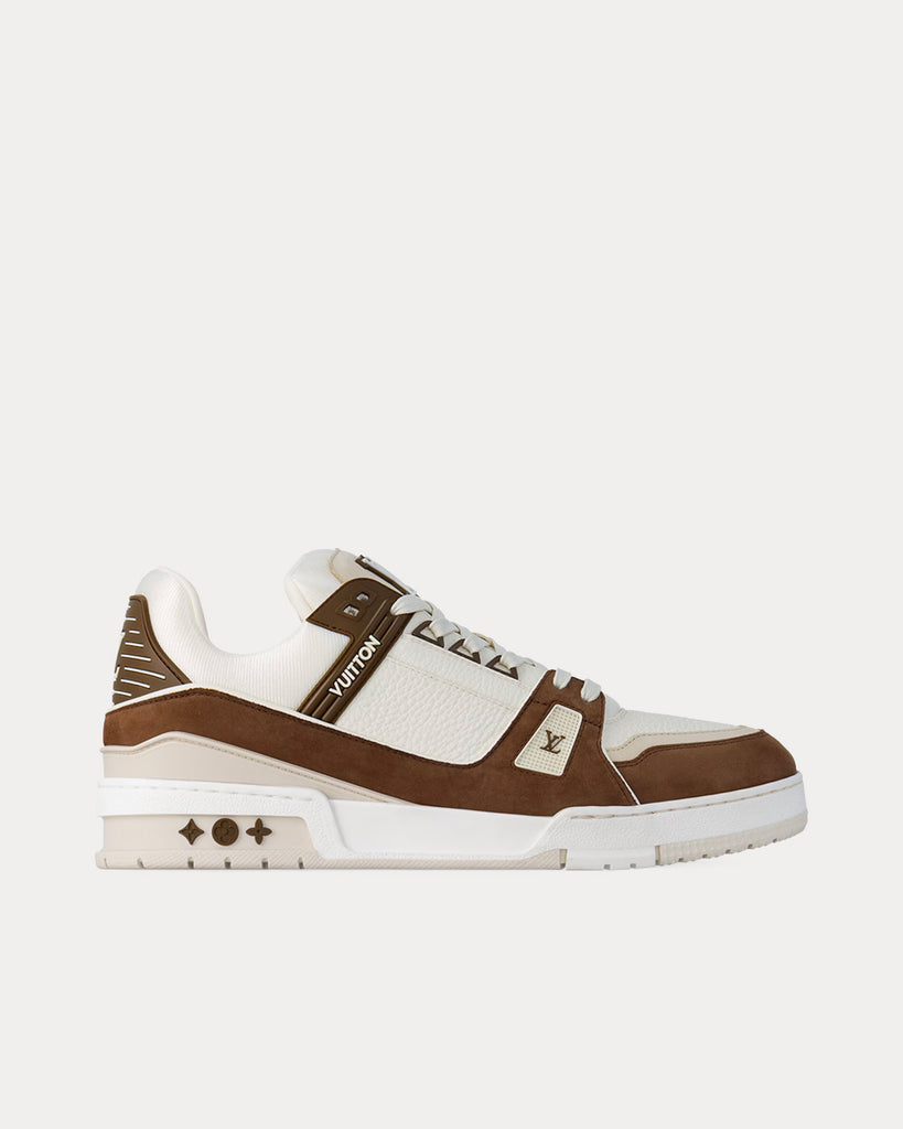 LV Trainer leather low trainers