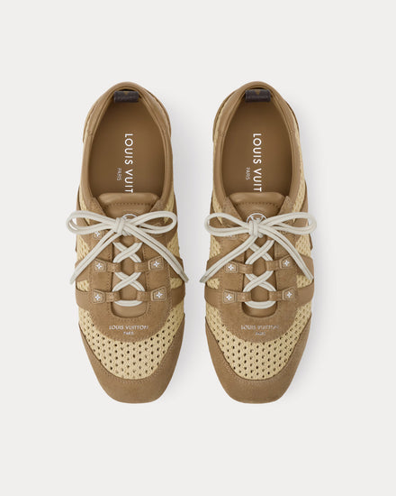 Louis Vuitton LV Sneakerina  Natural Beige Low Top Sneakers - 2