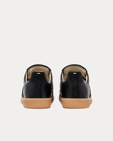 Maison Margiela Replica Paint Splatter Black Low Top Sneakers - 4