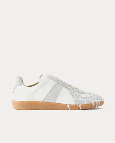 Maison Margiela Replica Paint Splatter White Low Top Sneakers