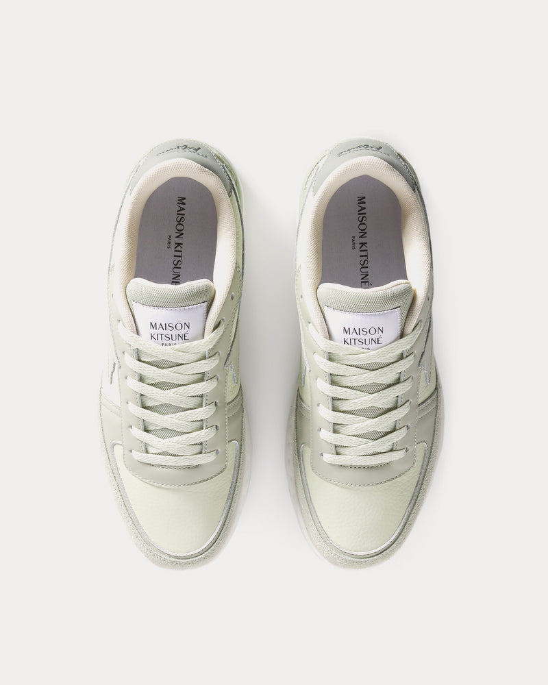 Maison Kitsuné Chiru Court Green / Mint Ice Low Top Sneakers - 2