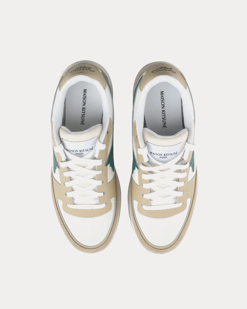 Maison Kitsuné Chiru Leather Pine Low Top Sneakers - 2