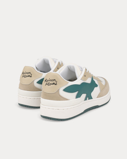 Maison Kitsuné Chiru Leather Pine Low Top Sneakers - 4