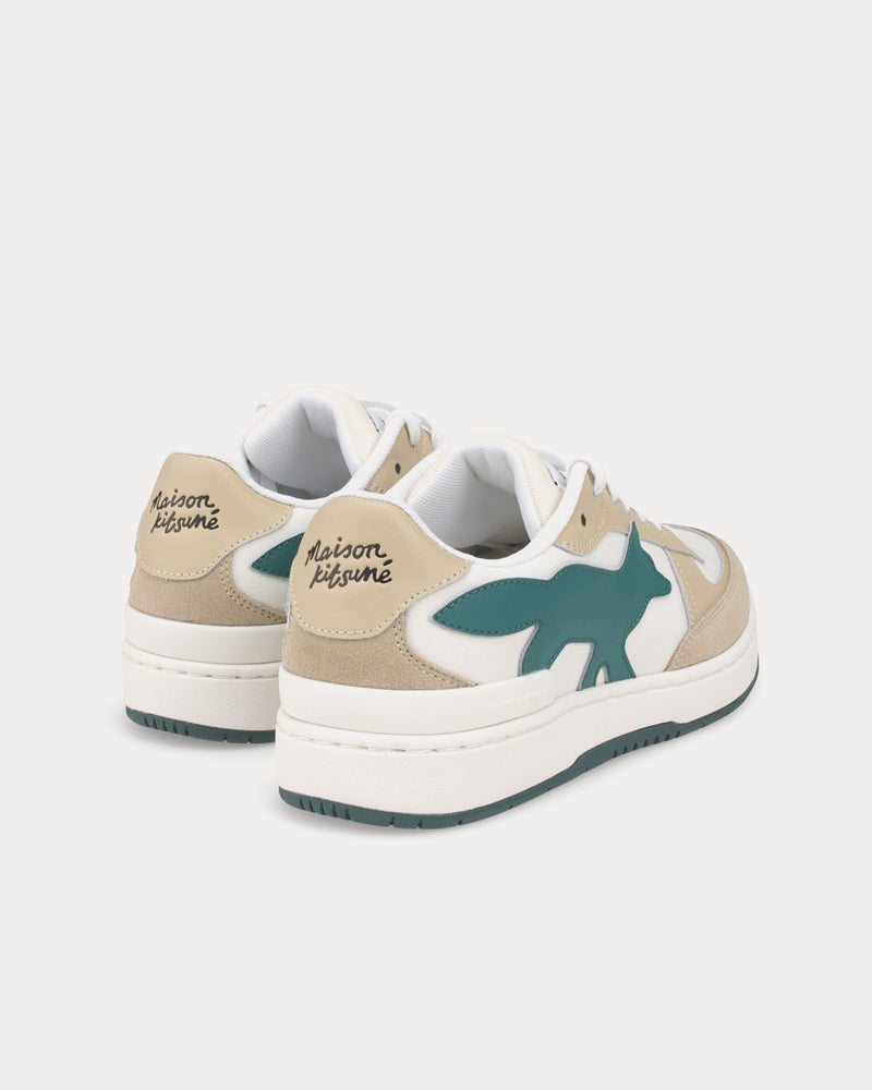 Maison Kitsuné Chiru Leather Pine Low Top Sneakers - 4